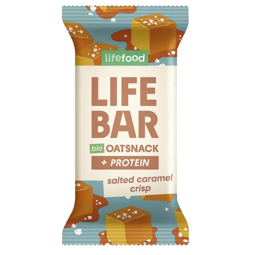 Oat & Salted Caramel Crisp Life Bar 40g LifeFood