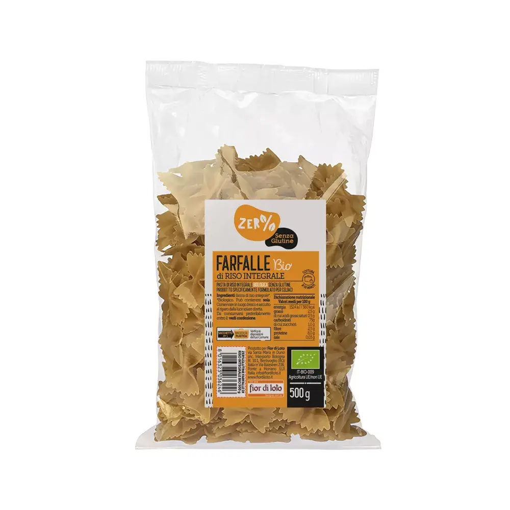 Brown Rice Farfalle 500g Zero%Glutine