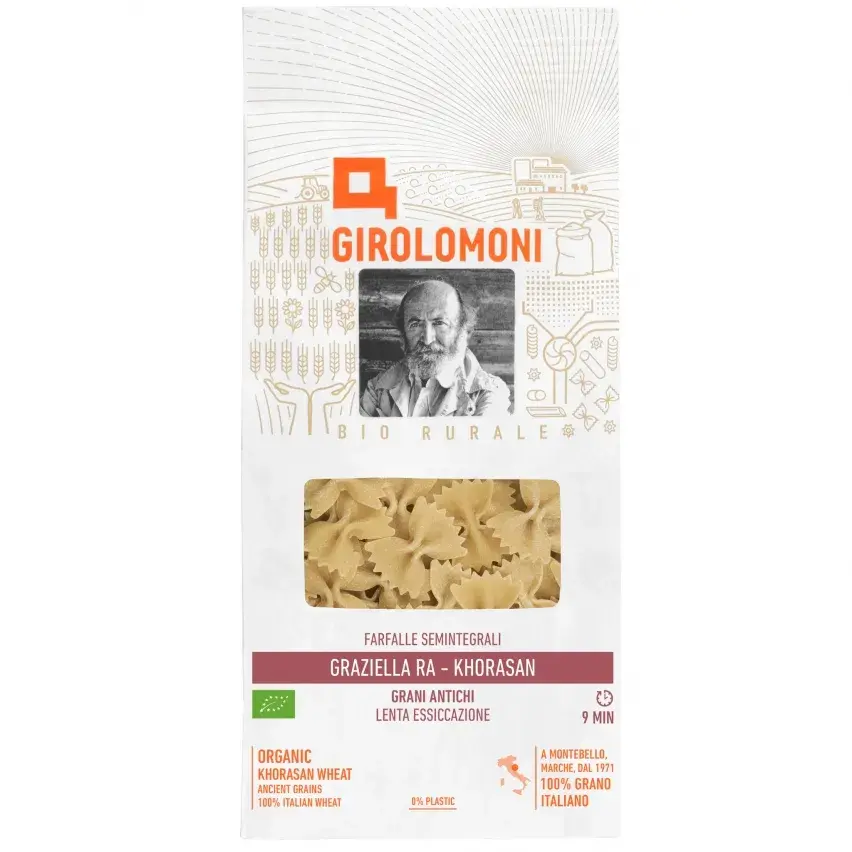 Semi-Wholewheat Graziella Ra - Khorasan Farfalle 500g Girolomoni