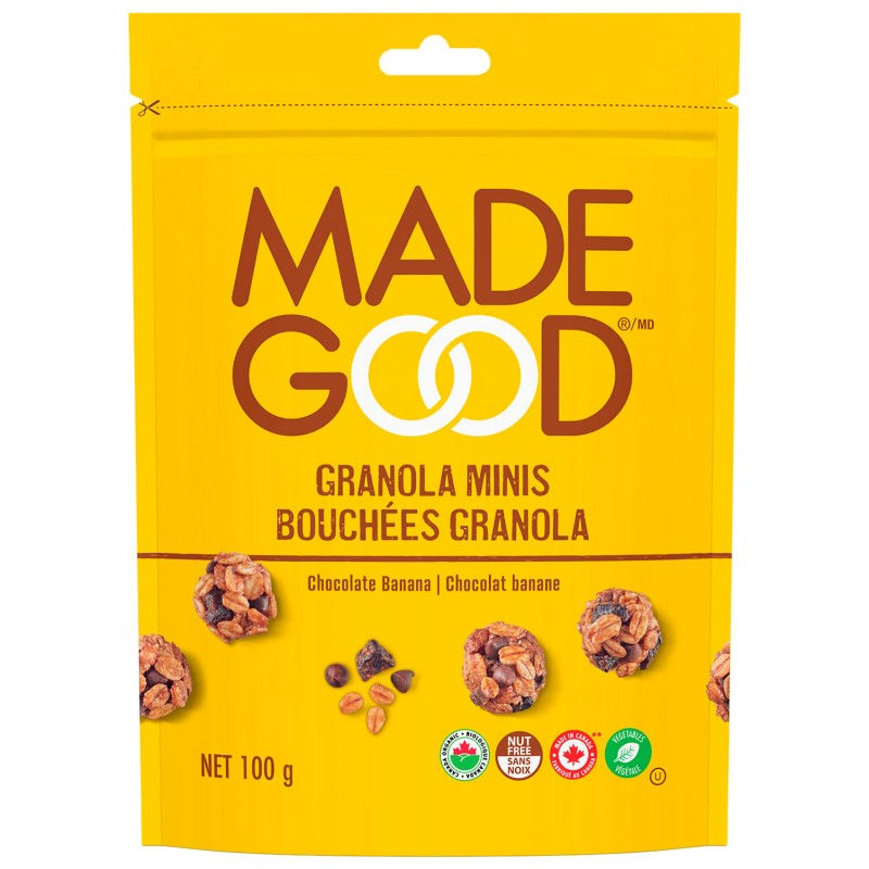 Chocolate & Banana Granola Minis 100g MadeGood