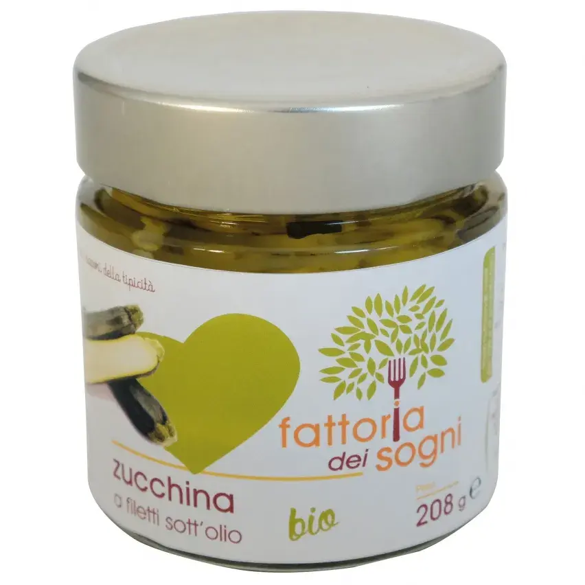 Zucchini Fillets in Oil 208g Fattoria Dei Sogni