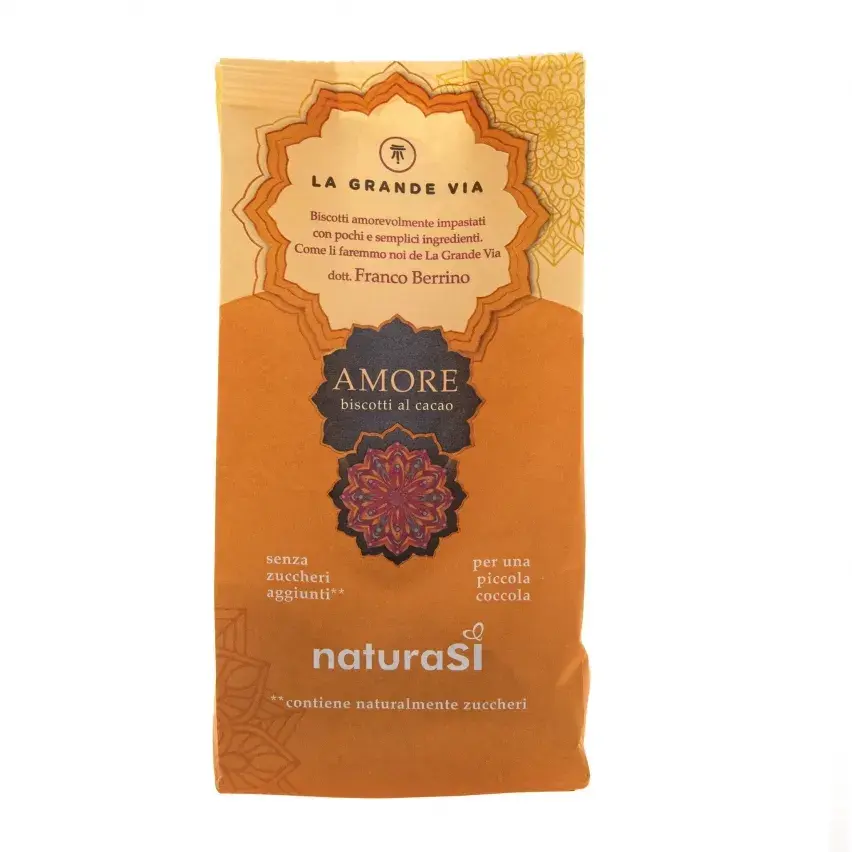 Wheat Flour "Type 2" Amore Biscuits with Cocoa 250g NaturaSi