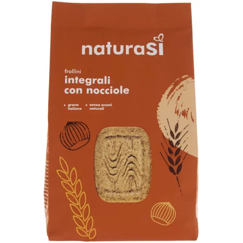 Wholemeal Wheat Shortbread Biscuits with Hazelnuts 350g NaturaSi