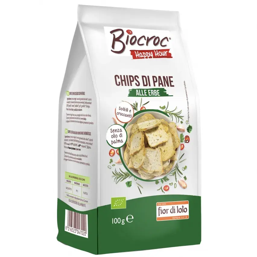 Bread Chips with Herbs 100g Biocroc