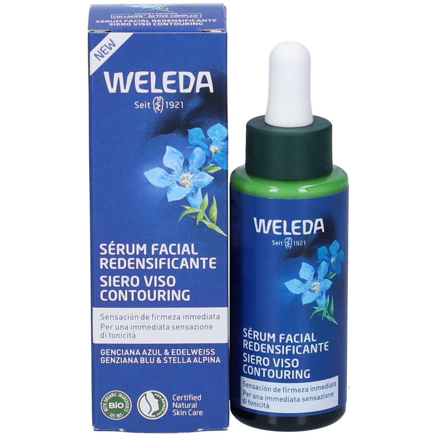 Contouring Face Serum Blue Gentian & Edelweiss 30ml Weleda