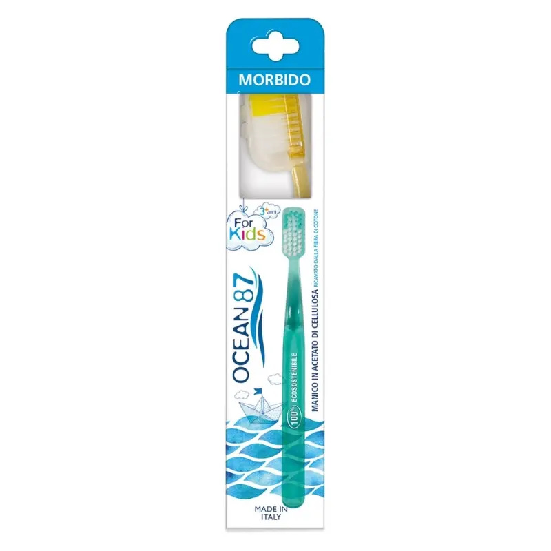 Kids Toothbrush with Soft Bristles | Ocean 87