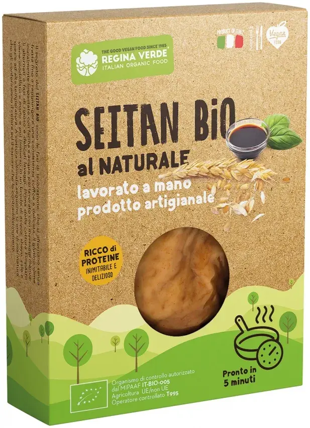 Hand-Crafted Natural Seitan 200g Regina Verde
