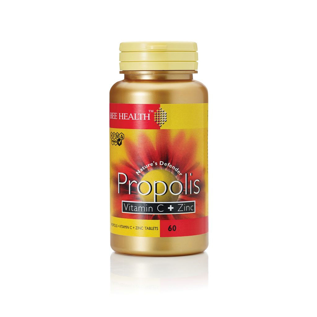 Propolis with Vitamin C & Zinc Tablets 60g Bee Health