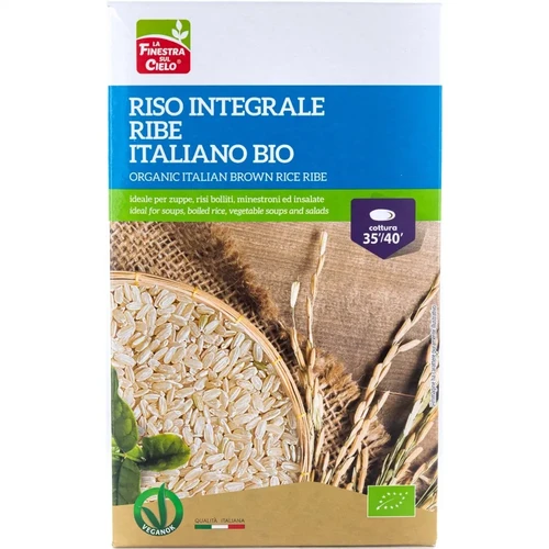 Ribe Rice Brown Ribe Rice 1kg La Finestra Sul Cielo | NaturaliOrganicMalta