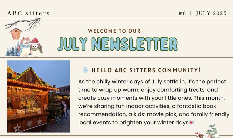 Our July newsletter is here! ❄️