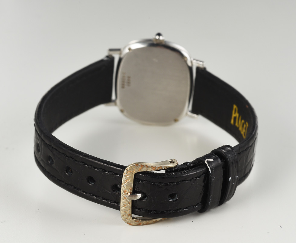 Thumbnail: Vintage 1970s Ladies' Piaget Manual watch in 18K White Gold Ref.9451