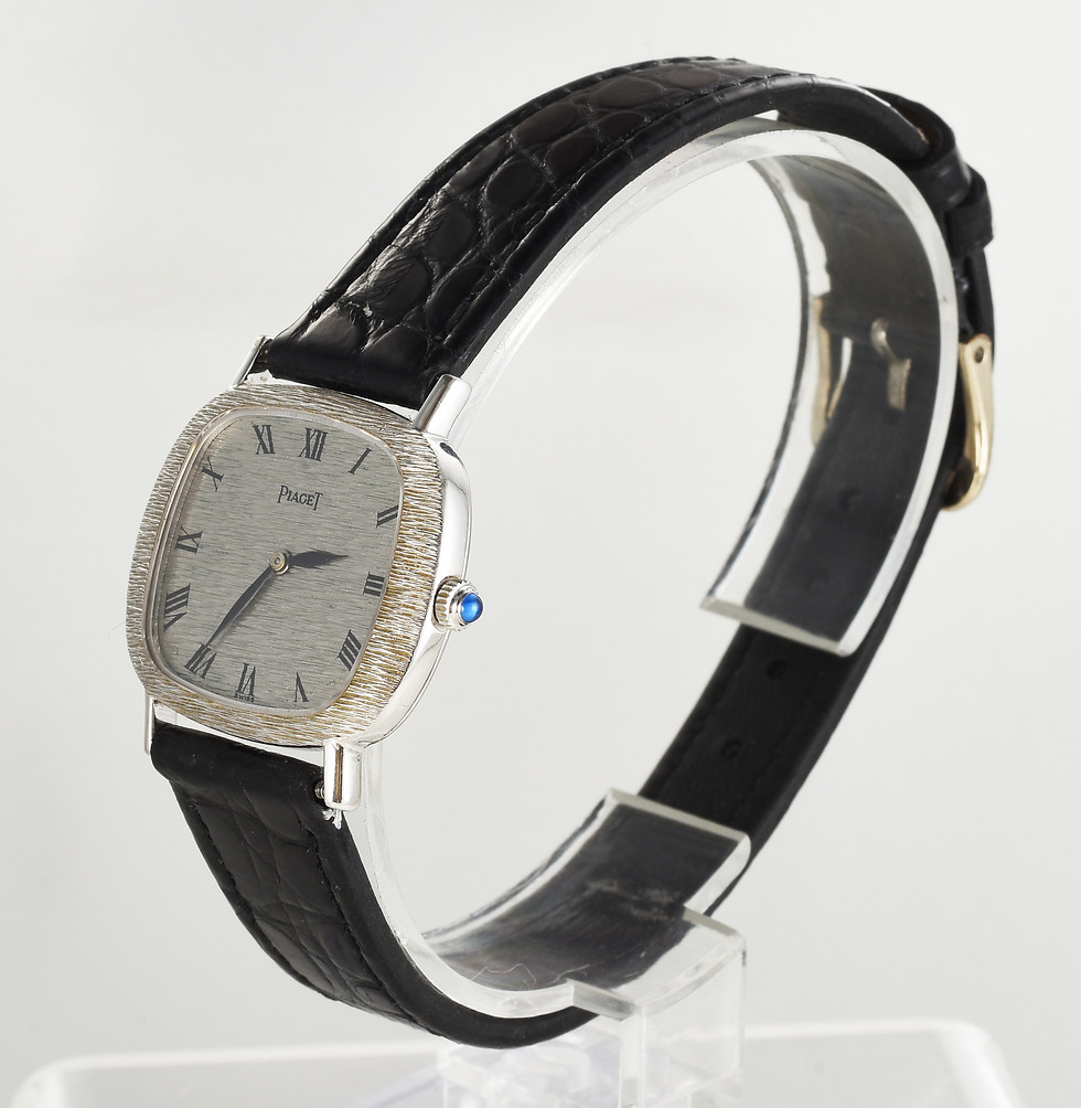 Thumbnail: Vintage 1970s Ladies' Piaget Manual watch in 18K White Gold Ref.9451
