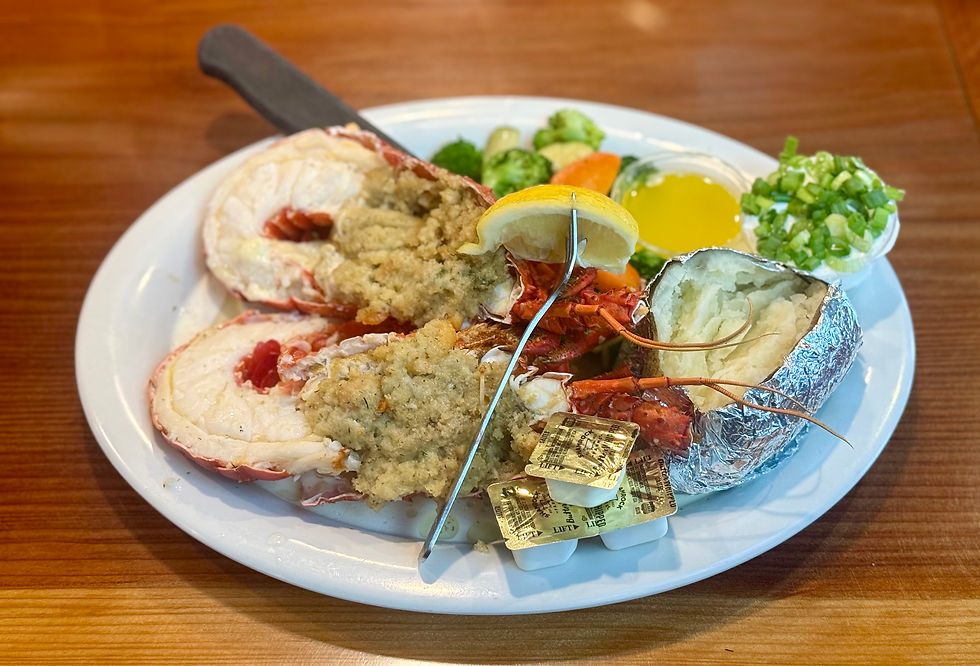Our signature stuffed lobster