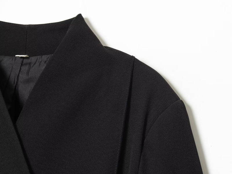 Thumbnail: ETJ 2025 women's new fashion design three-dimensional cut high collar slim suit 
