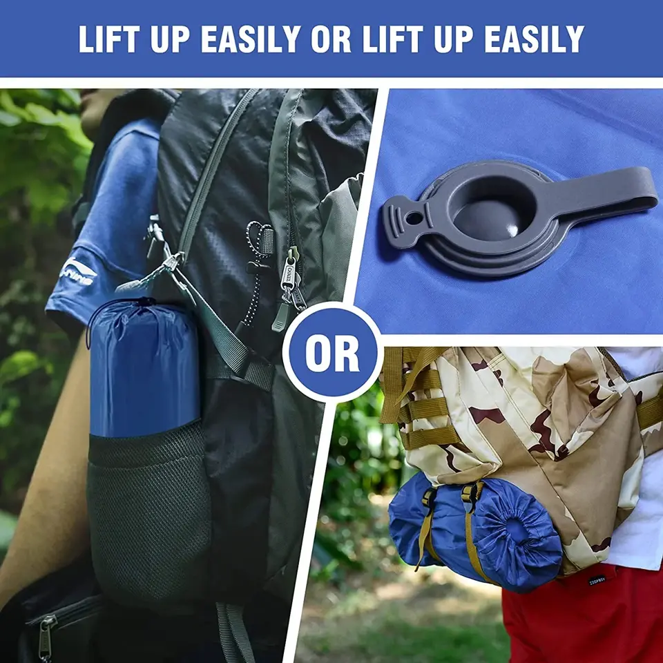 Thumbnail: Self-Inflating Camping Mat with Built-In Pillow & Pump