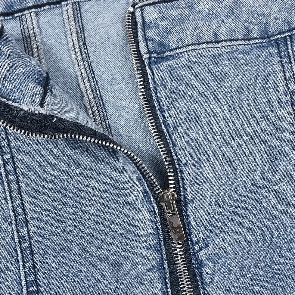 Thumbnail: Backless Tube Denim Dress