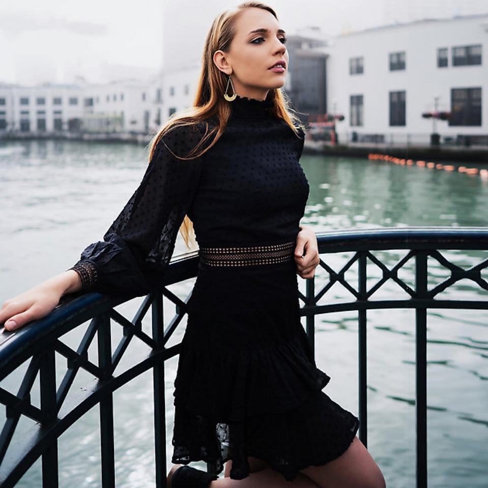 Long Sleeve Dress, a versatile and stylish outfit option for fall and winter occasions.