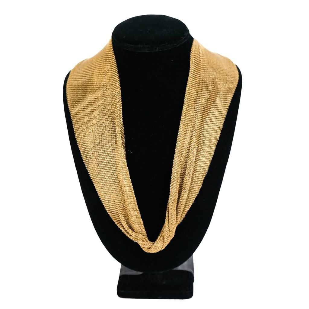 Lot 3723: Elsa Peretti for Tiffany & Co., 18K Yellow Gold Scarf Necklace