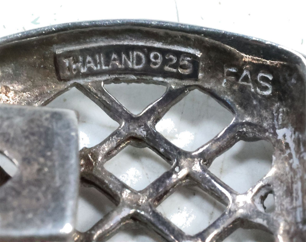 Thumbnail: Lot 3795: Marcasite Sterling Silver of 8-Panel Basket Weave Design Bracelet