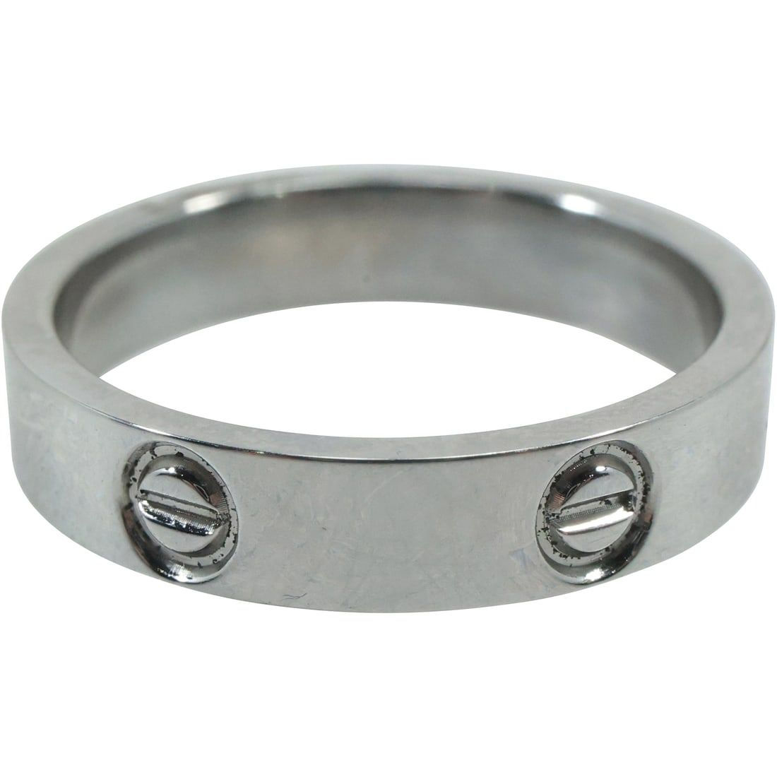 LOT 3719: CARTIER 18K White Gold Men / Woman's Ring