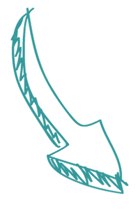 Sketched arrow