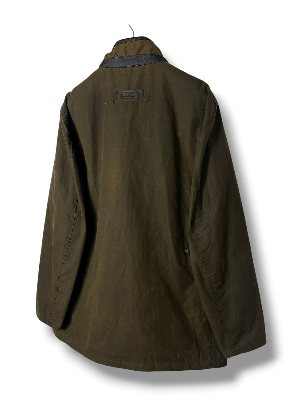 Thumbnail: Barbour Prestbury Wax Jacket Olive XL Leather Detail Heritage Coat