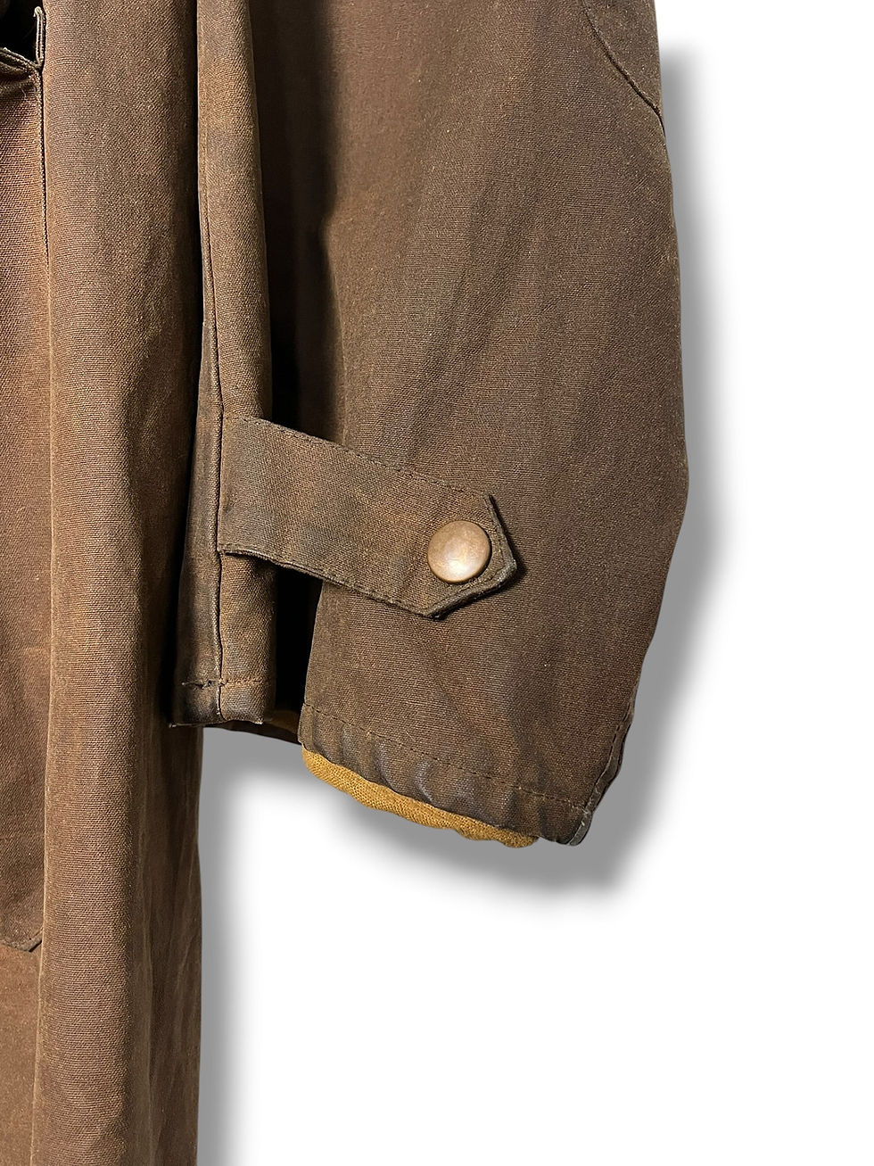 Thumbnail: W.K. Backhouse Stockman Wax Coat Brown C42 Long Rain Cape Vintage