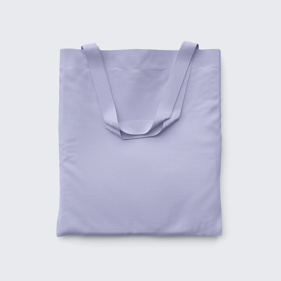 Purple tote bag