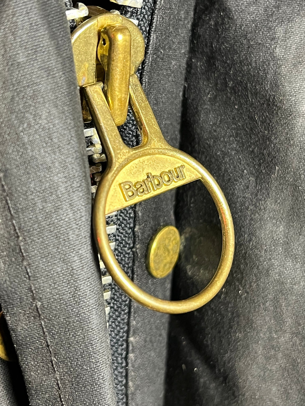 Thumbnail: Rare Barbour International A7 Wax Jacket 1992 Navy Blue Vintage C40 UK