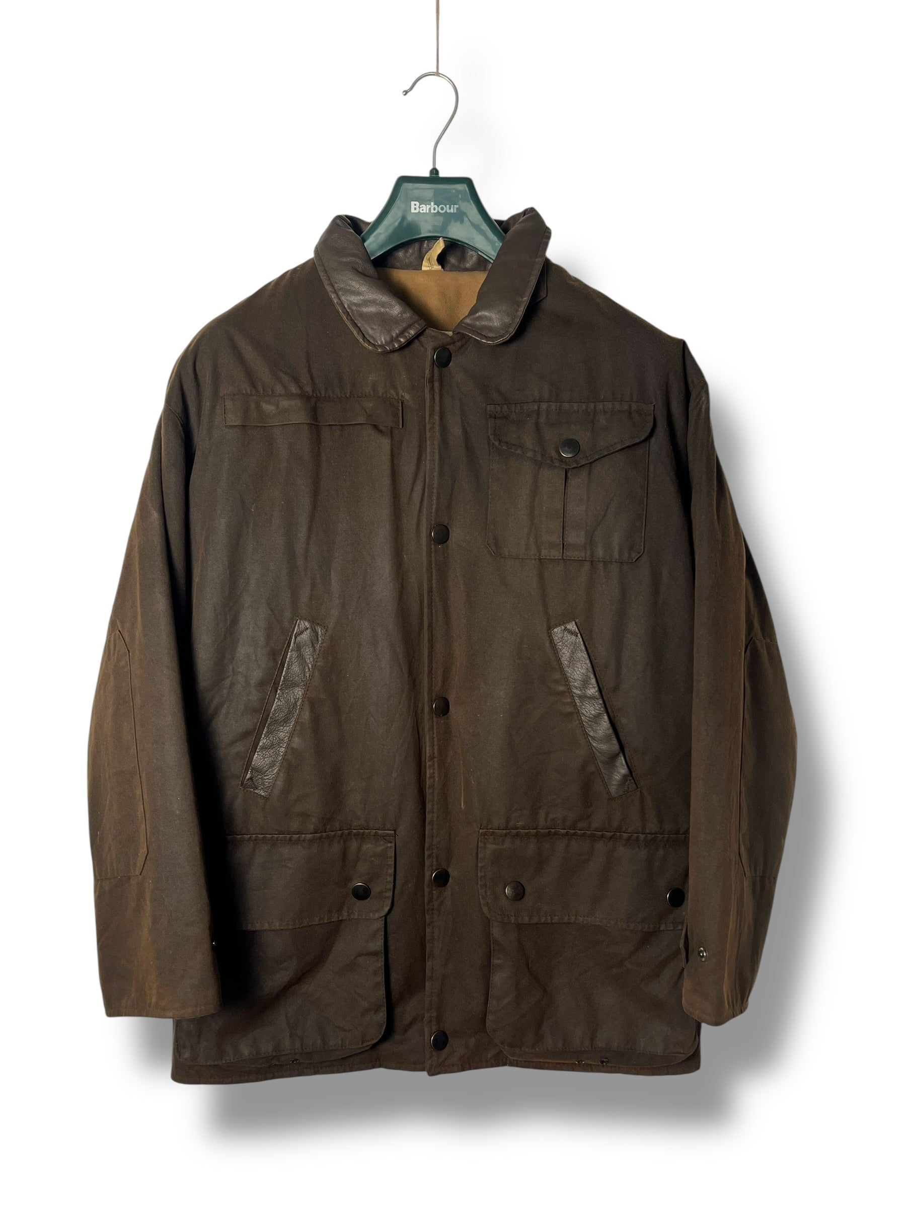 Backhouse Worker Wax Jacket Brown Heavy Waxed Cotton New Zealand Small