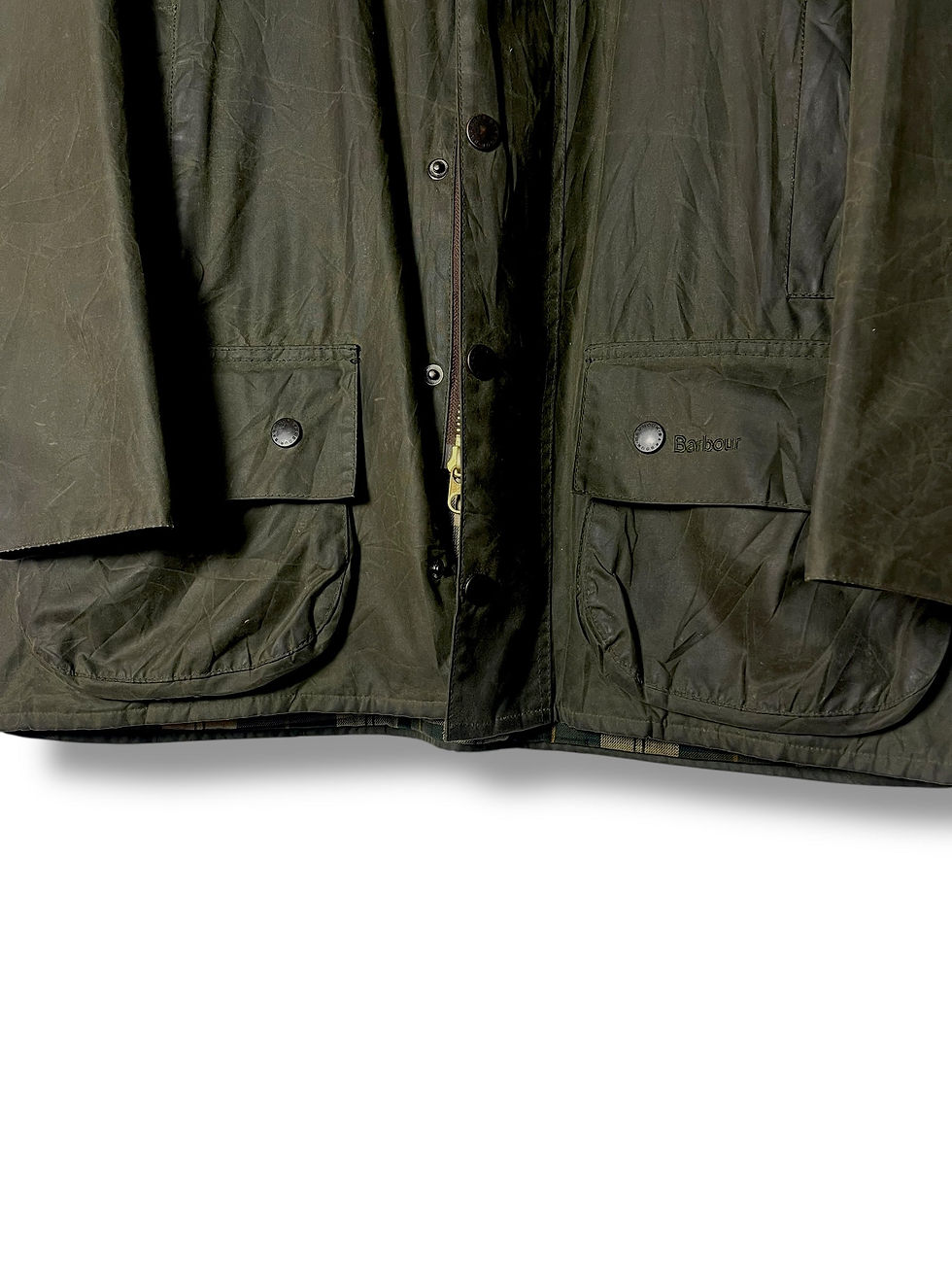 Thumbnail: Barbour Beaufort Wax Jacket – Sage Green – Vintage 2000s – C44/XL