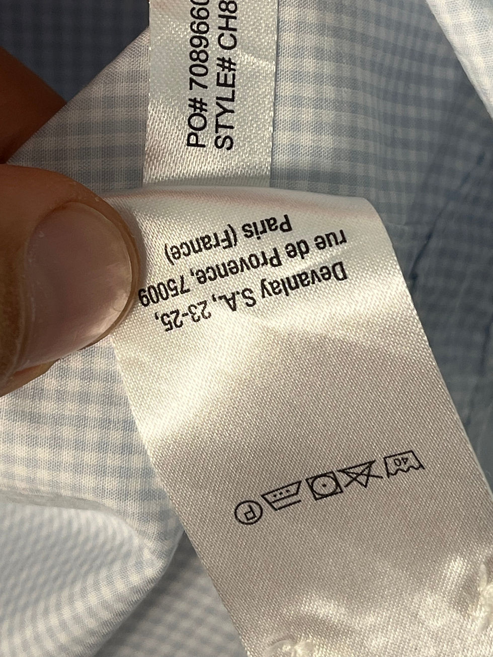 Thumbnail: Lacoste Shirt – Light Blue Micro-Check – Classic Fit – XL