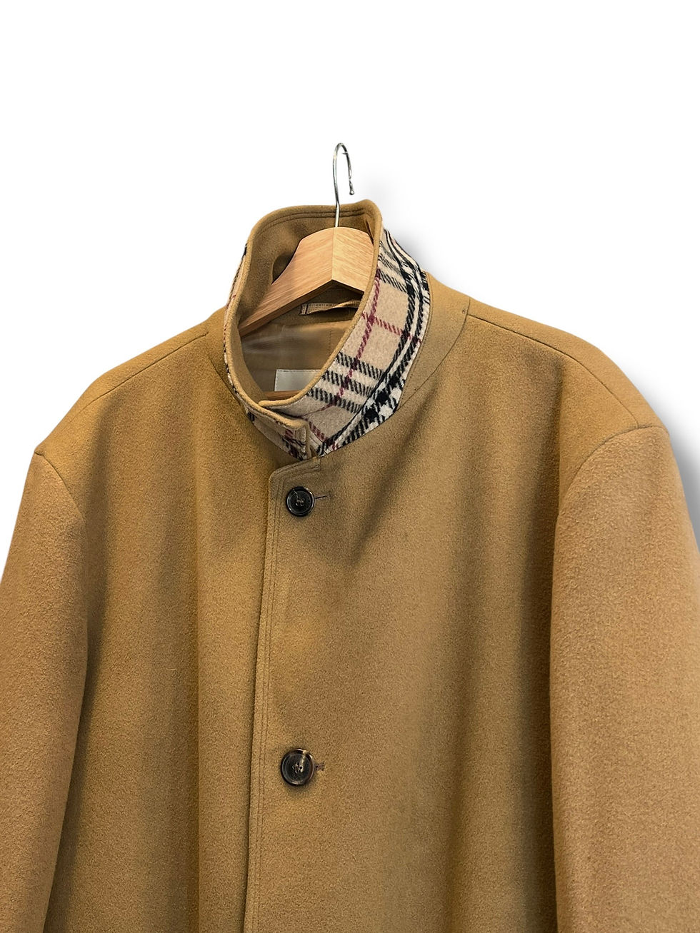 Thumbnail: Burberry Loden Coat – Camel – Made in UK – L (Oversized Fit) Wool Cachemire