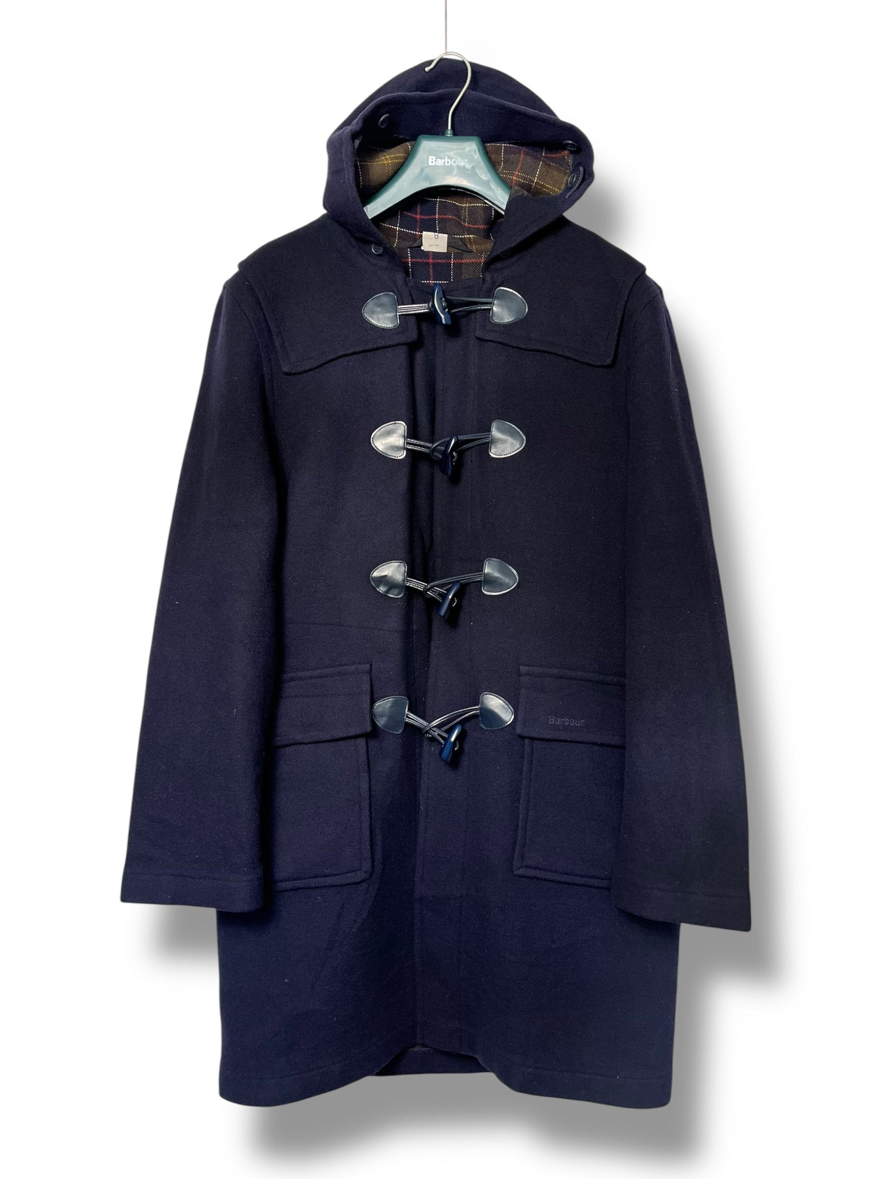Barbour Duffle Coat Navy Blue – Wool – Size S