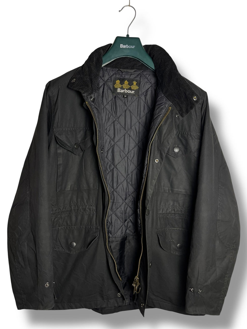 Thumbnail: Barbour Sapper Wax Jacket Black Cotton Utility Jacket Medium