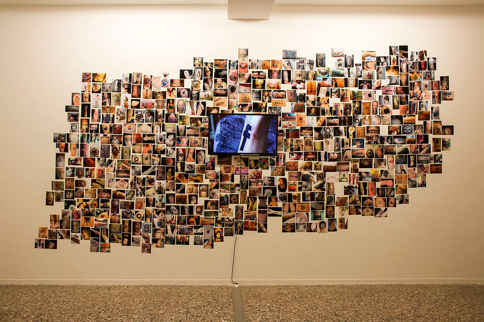Digital tribalism, installation during 102ma Collettiva Giovani Artisti Bevilacqua La Masa, 2019, credit Enrico Dedin