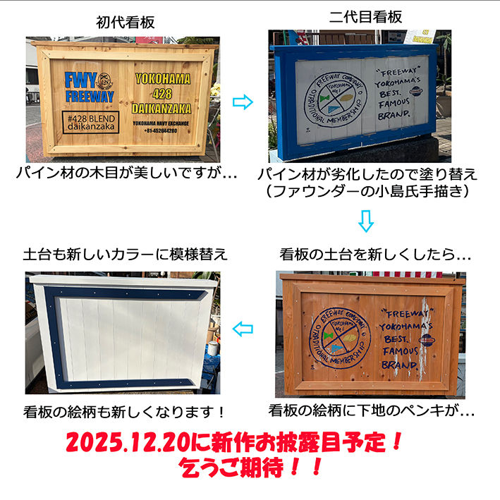 新看板完成します!