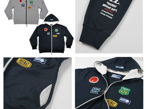 ロードサインワッペンジップパーカー【予約商品】