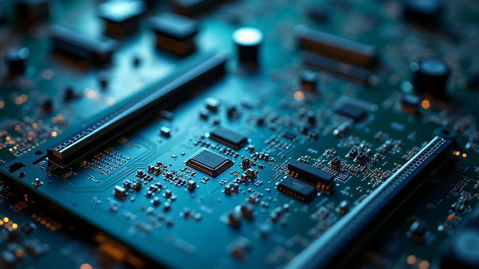 High angle view of a PCB design software interface displaying various options