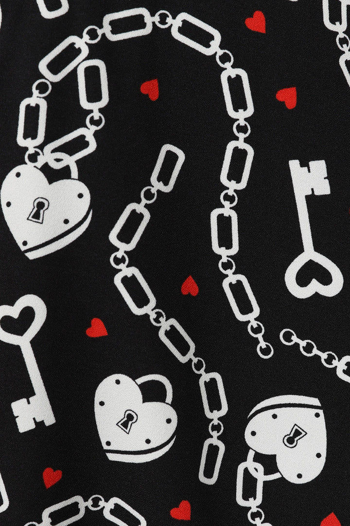 Thumbnail: Hell bunny heart Lock Mini skirt