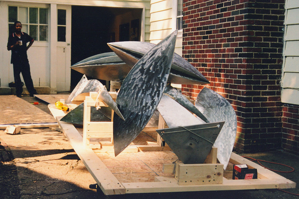Crating Process for Manna from the Sky – Preparing a monumental sculpture for transport requires meticulous planning and expert craftsmanship. Each stainless-steel element of Barton Rubenstein’s Manna from the Sky was custom-cradled within a reinforced wooden framework to ensure stability, prevent abrasion, and protect delicate surfaces during transit. Proper sculpture packaging and crating is a critical step in public art installation, safeguarding both the structural integrity and the polished finish of the artwork from studio to final site.