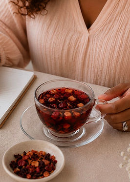 Gentle living inspiration with tea and journals