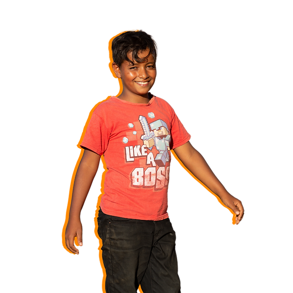 Menino sorrindo