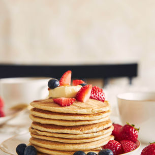 Pancakes avec fruits