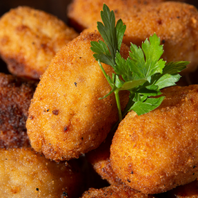 Croquettes de poulet aux légumes