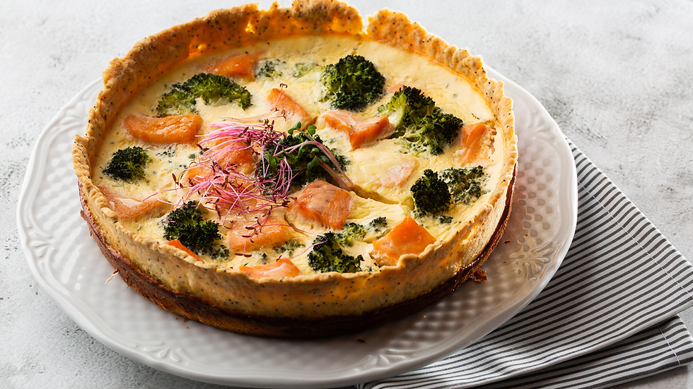Quiche saumon brocoli