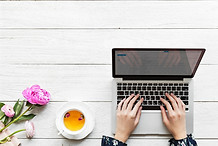 Laptop On Desk