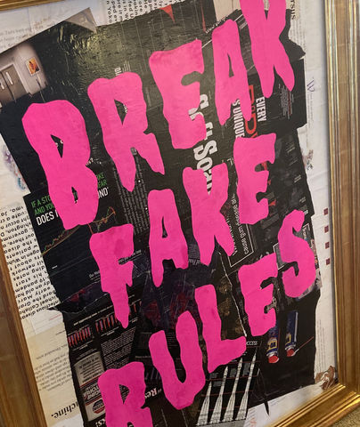 framed break fake rules piece.