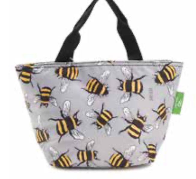 Eco Chic - Grey Bumble Bee Lunch Bag