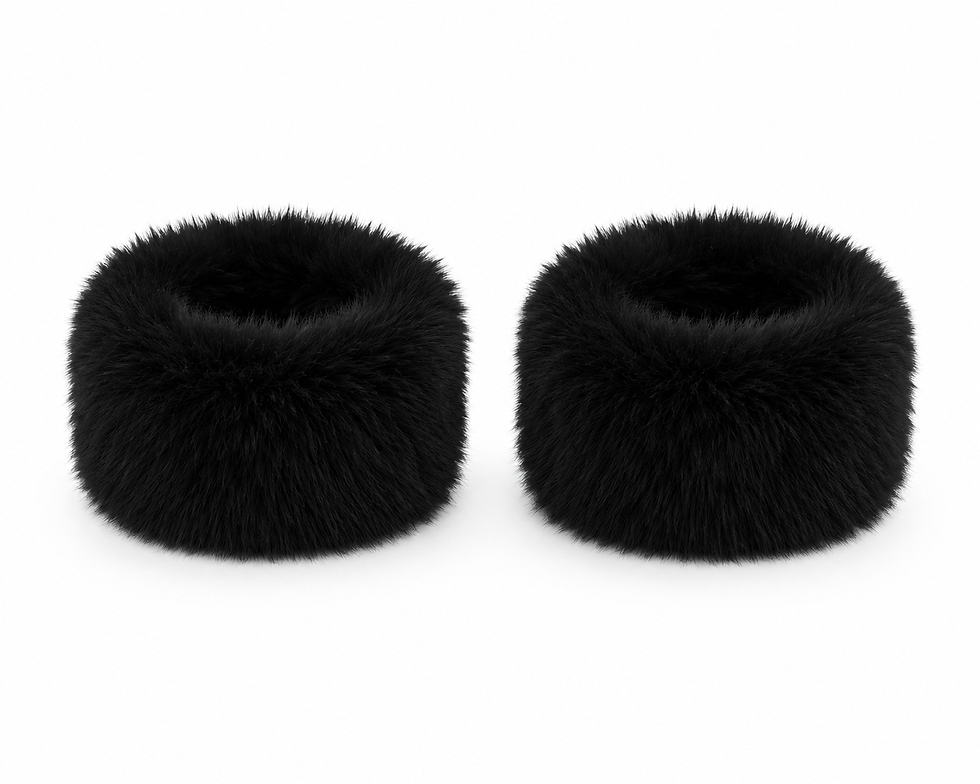 Прев'ю: FUR CUFFS BLACK